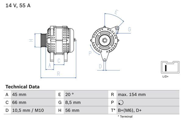Generator BOSCH 0 986 032 790