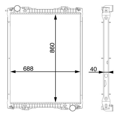 Kühler, Motorkühlung MAHLE CR1175000S