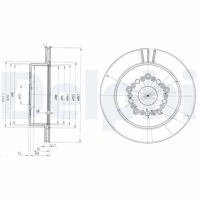 Bremsscheibe DELPHI BG3230