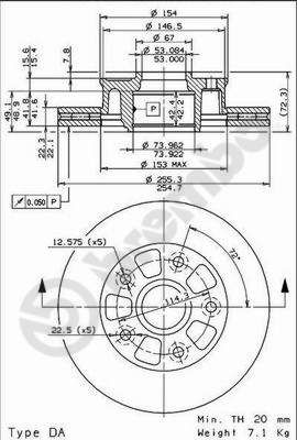 Bremsscheibe BREMBO 09.6851.10