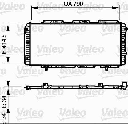 Kühler, Motorkühlung VALEO 731611