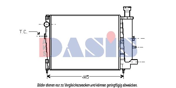 Kühler, Motorkühlung AKS DASIS 060360N
