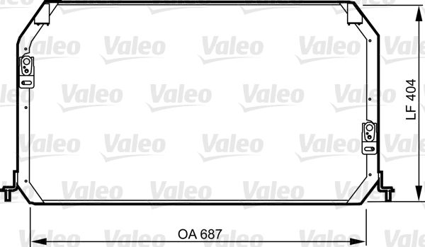 Kondensator, Klimaanlage VALEO 814282