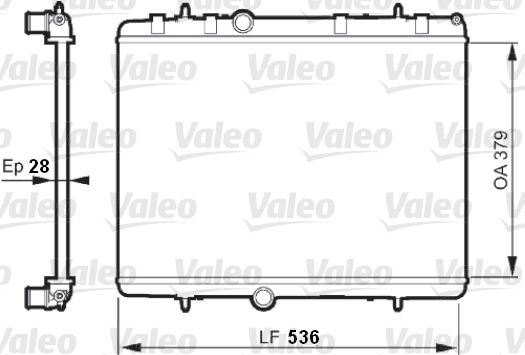 Kühler, Motorkühlung VALEO 735608