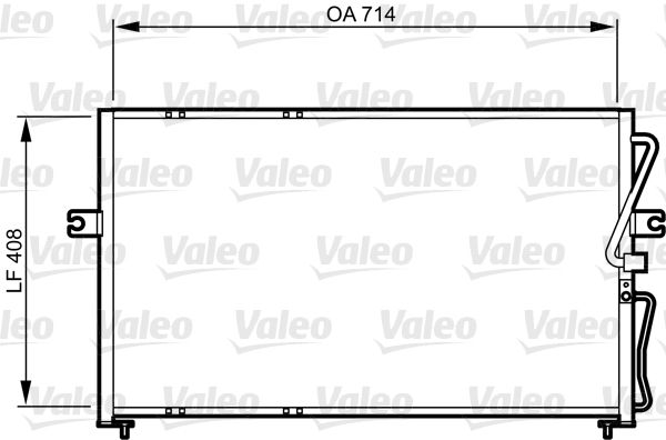 Kondensator, Klimaanlage VALEO 814270