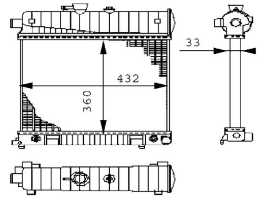 Kühler, Motorkühlung MAHLE CR2207000S