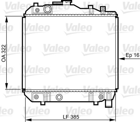 Kühler, Motorkühlung VALEO 731042