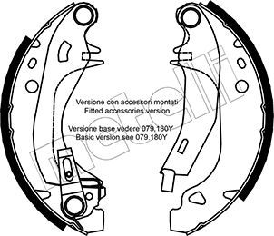 Bremsbackensatz METELLI 53-0329Y