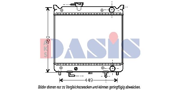 Kühler, Motorkühlung AKS DASIS 320022N
