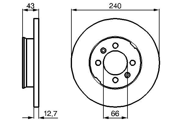 Bremsscheibe BOSCH 0 986 478 819