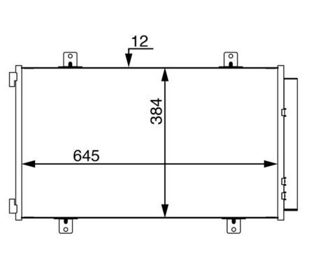 Kondensator, Klimaanlage MAHLE AC70000S