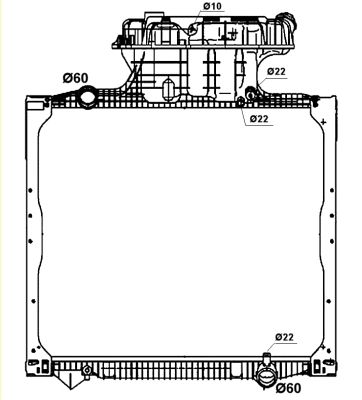 Kühler, Motorkühlung NRF 58278