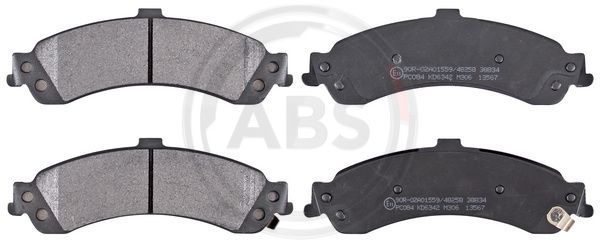 Bremsbelagsatz Bremsbeläge A.B.S. 38834