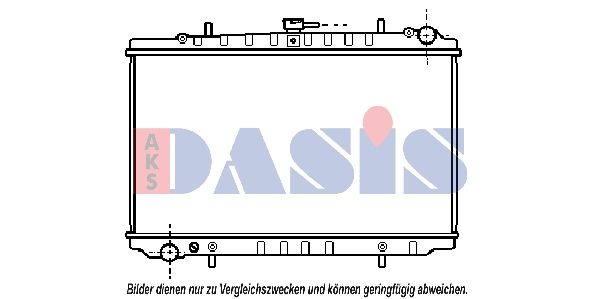 Kühler, Motorkühlung AKS DASIS 071640N