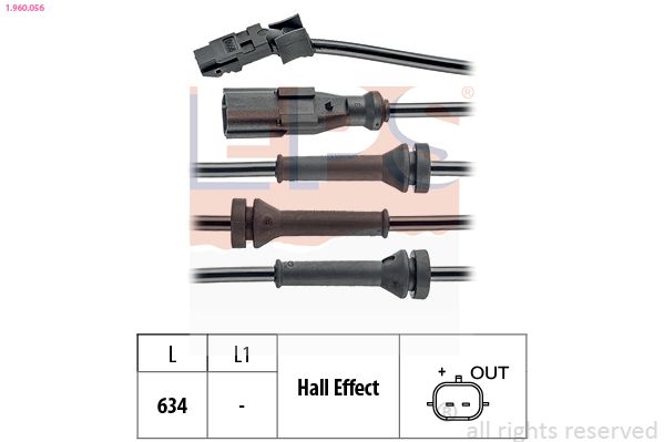 Sensor, Raddrehzahl EPS 1.960.056