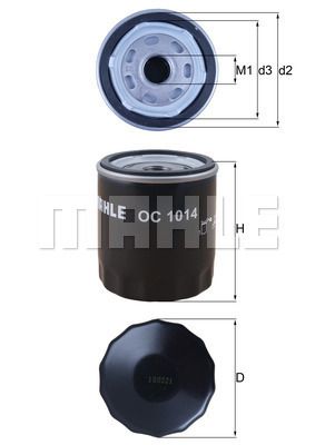 Oljefilter KNECHT OC 1014