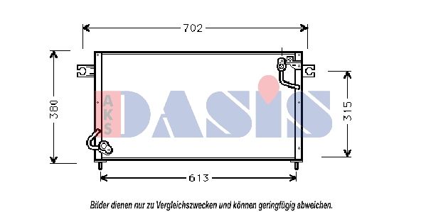 Kondensator, Klimaanlage AKS DASIS 142190N