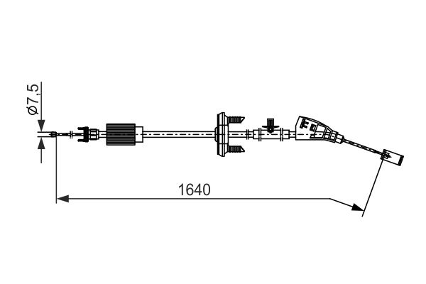 Seilzug Feststellbremse BOSCH 1 987 482 798