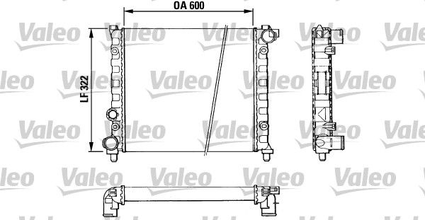 Kühler, Motorkühlung VALEO 883958