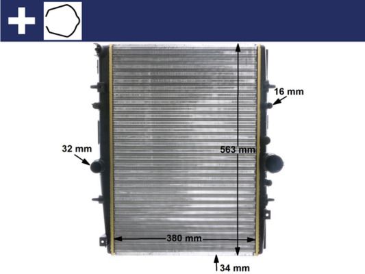 Kühler, Motorkühlung MAHLE CR590000S