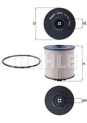 Bränslefilter KNECHT KX 67/2 D