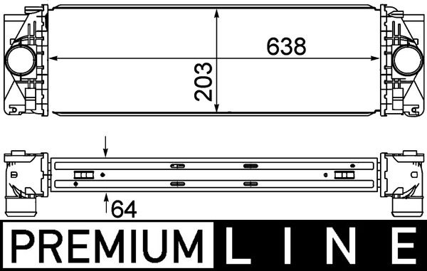 Ladeluftkühler MAHLE CI369000P