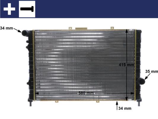 Kühler, Motorkühlung MAHLE CR589000S
