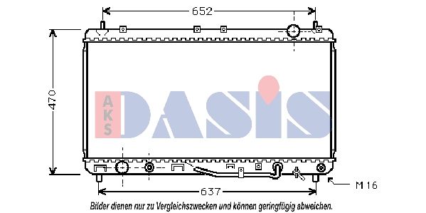 Kühler, Motorkühlung AKS DASIS 211970N