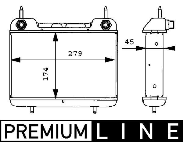 Ölkühler, Motoröl MAHLE clc 27 000p