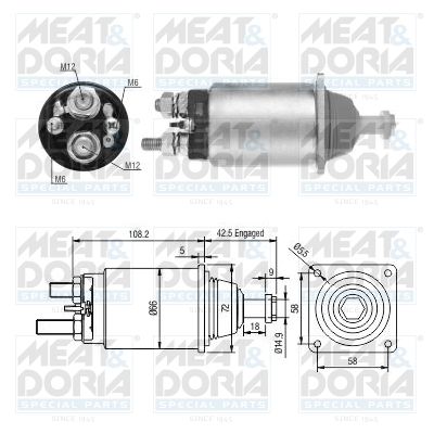 Magnetschalter, Starter MEAT & DORIA 46252