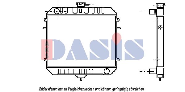 Kühler, Motorkühlung AKS DASIS 150037N