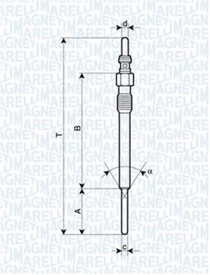 Glühkerze MAGNETI MARELLI 062900090304
