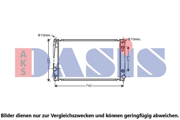 Kühler, Motorkühlung AKS DASIS 210285N