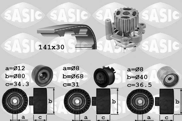 Wasserpumpe + Zahnriemensatz SASIC 3906053