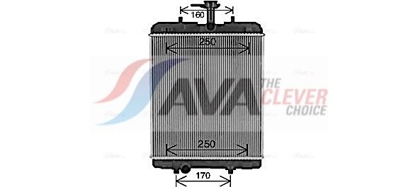 Kühler, Motorkühlung AVA QUALITY COOLING TO2764