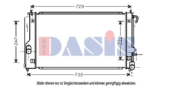 Kühler, Motorkühlung AKS DASIS 210094N