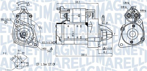 Starter MAGNETI MARELLI 063721527010