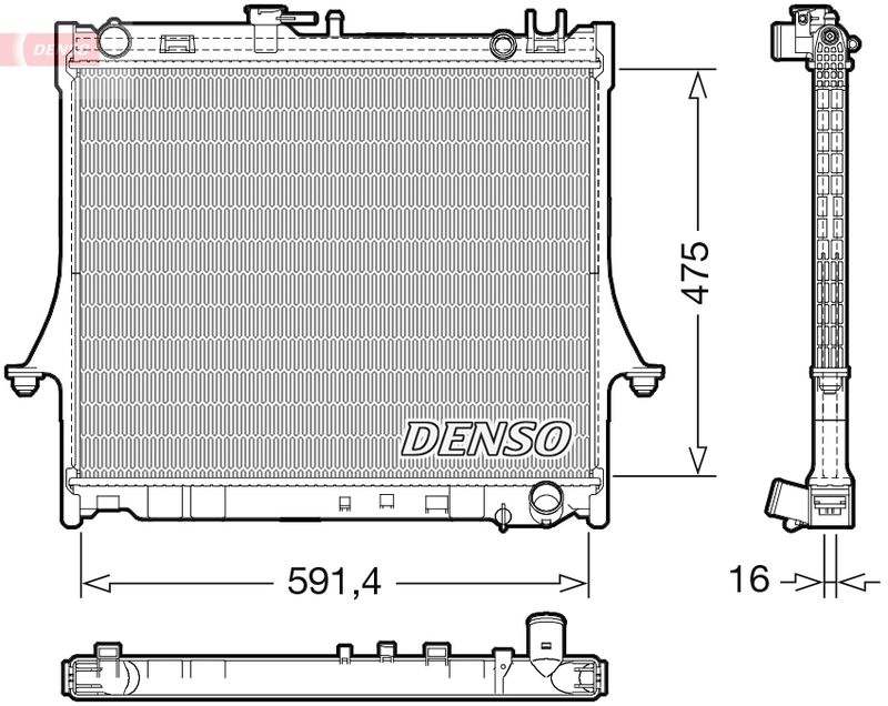 Kühler, Motorkühlung DENSO DRM99016
