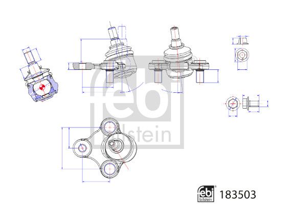Stöd- / Styrstag FEBI BILSTEIN 183503