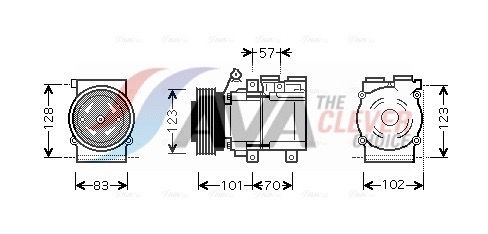 Kompressor, Klimaanlage AVA QUALITY COOLING HYAK219