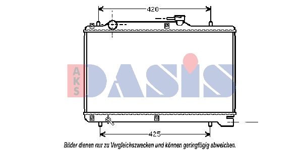 Kühler, Motorkühlung AKS DASIS 320430N