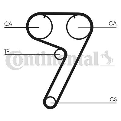 Zahnriemen CONTINENTAL CTAM ct670