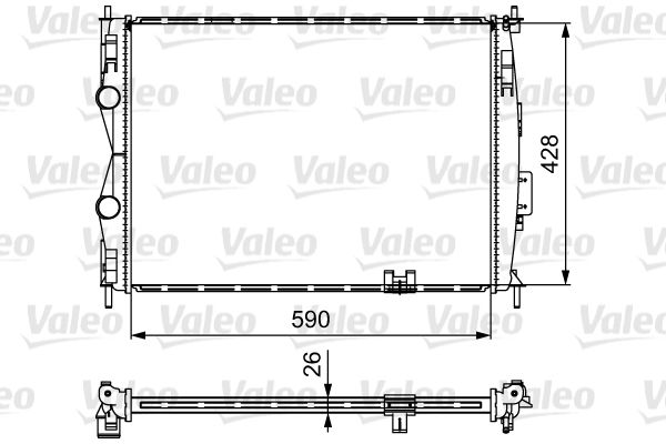 Kühler, Motorkühlung VALEO 735116