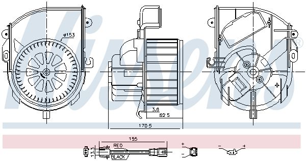 Innenraumgebläse NISSENS 87651