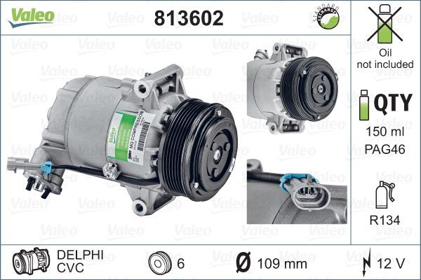 Kompressor, Klimaanlage VALEO 813602