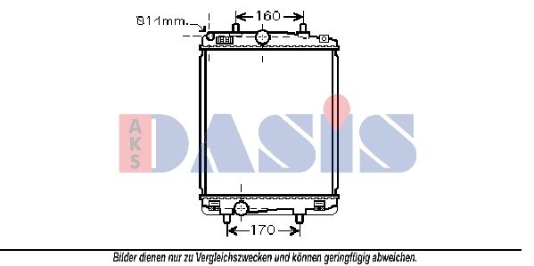 Kühler, Motorkühlung AKS DASIS 160092N