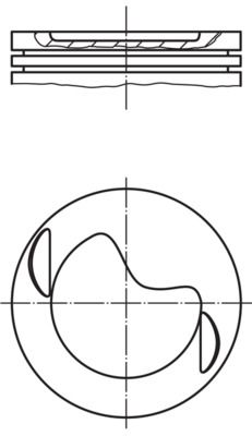 Kolben MAHLE 002 19 00