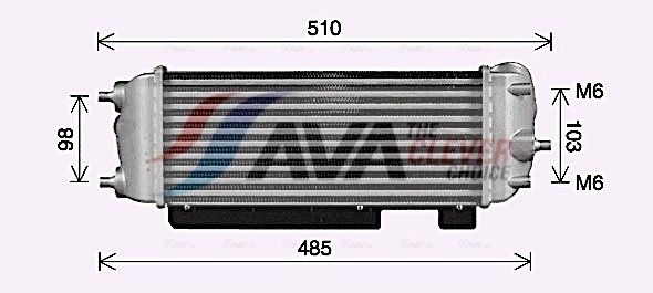 Ladeluftkühler AVA QUALITY COOLING HY4485
