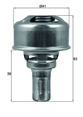 Thermostat, Kühlmittel MAHLE TX17486