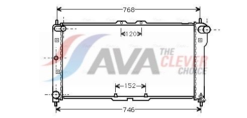 Kühler, Motorkühlung AVA QUALITY COOLING MZ2075